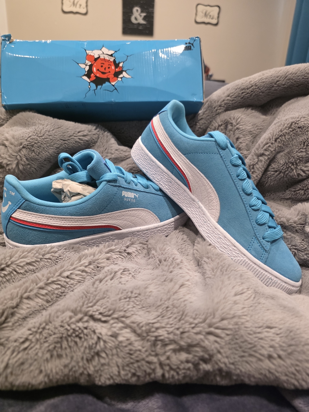 PUMA Suede Triplex x Kool-Aid in the "Blue Atoll" colorway Size 6.5